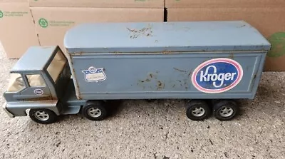 Vintage Ertl Kroger Turbine Semi Truck Tractor Trailer Pressed Steel 22  L Toy • $199