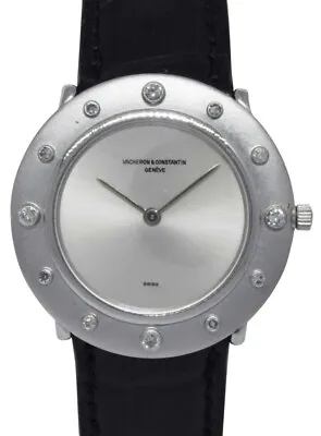 Vacheron Constantin Ultra Thin 18k White Gold & Diamond Ladies 32mm Manual Watch • $5500