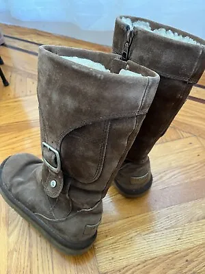 UGG Cargo Boots With Buckle Womens Size 5 BrownPre Owned • $29
