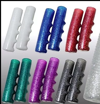 *choose Color* Set 2 GLITTER BICYCLE HANDLEBAR GRIPS Bike Handle Bar Lowrider • $6.50