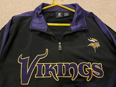 Vintage Minnesota Vikings Men's NFL Football Jacket ( 2XT W/ Attached Tags) • $35