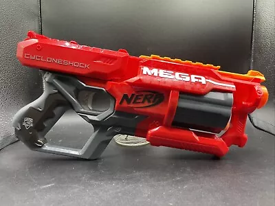 Nerf Gun Mega Cyclone Shock Elite -Tested Working With 4 Bullets • $18