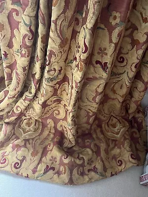 Luxury Zoffany Brocatello Designer Interlined Bespoke Thermal Curtains Rrp£145pm • £675