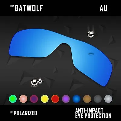 Anti Scratch Polarized Replacement Lenses For-Oakley Batwolf OO9101 Options • $43.96