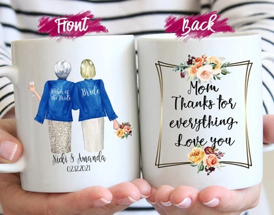 Customized Bridal Party Mugs Wedding Gift Box Mother Of The Bride Gifts Gift • $26.99