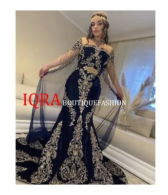 Sale New Moroccan Dubai Kaftans Abaya Farasha Dress Very Fancy Long Gown • $250.99