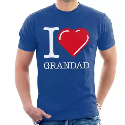 I Love Grandad Red Heart Men's T-Shirt • £13.95