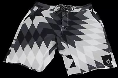 Greyson Mens 34 Big Sky Indian Wells Shorts Aztec Tribal Arctic Swim Trunks New • $49.99