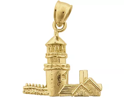 New 14K Gold Cape Cod Highland Lighthouse Charm • $307.99