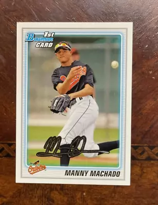 MANNY MACHADO - 2010 1st Bowman Draft #BDPP80     FS  QTY • $4.95