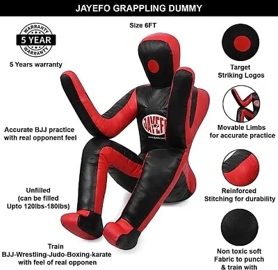 JAYEFO Daredevil MMA BJJ Training Dummy Veg Leather (unfilled) • £89.99