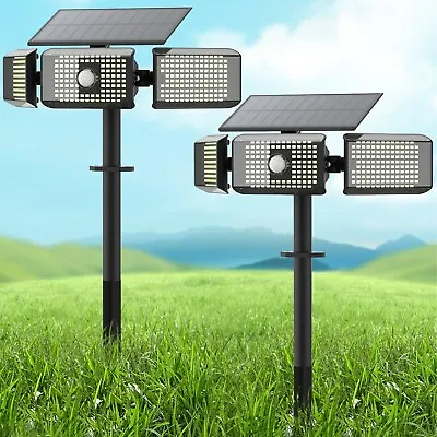 2PCS 388 LED Solar Garden Lights Outdoor Landscape Light Pathway Yard Waterproof • $35.98