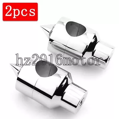 $42.08 • Buy 1  Spike Chrome Handlebar Risers For Yamaha V-Star 250 650 1100 1300 950
