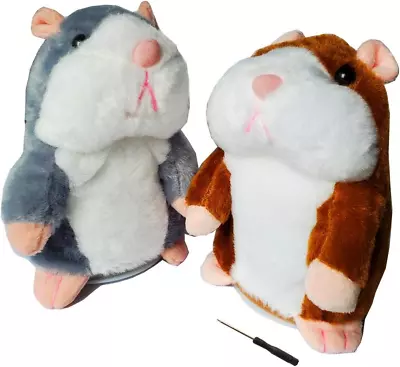 2 Pack Talking Hamster Toy Animal Talking Toys Repeats What You Say Mimicry Pet • $23.94