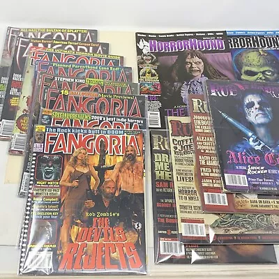 Huge Lot Of 14 Magazines~Fangoria~Horror Hound~Rue Morgue~Devils Rejects~Wolfman • $119.88