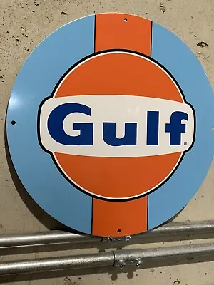 Vintage Style Gulf Ford Gt Racing  Gas  Oil  Metal Heavy Sign • $55