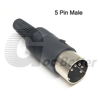 DIN Connectors Plug Sockets Male Female 3 4 5 6 7 8 Pin Solder Panel Mount • £1.43