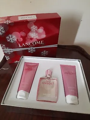 LANCOME MIRACLE SO MAGIC 3PC GIFT SET Perfume Shimmering Body Lotion Shower Gel • $185