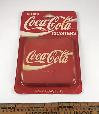 Coca Cola Coasters Set Of Six Vintage NOS • $12