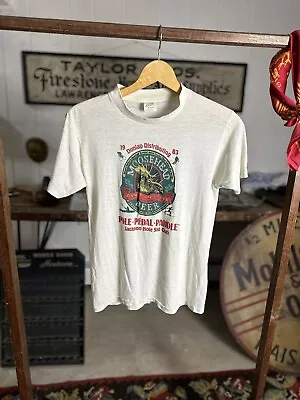 Vintage Moosehead Lager Shirt S Canadian Beer Single Stitch 70s 80s Bicycle • $28.50