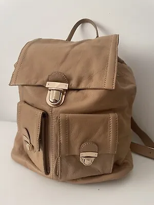 Accessorize Tan Soft Leather Rucksack • £28