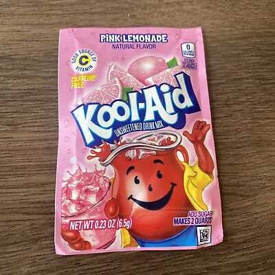 £1 • Buy Kool Aid American Powder Mix Drink Pink Lemonade Single Sachets