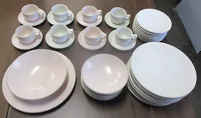SASAKI VIGNELLI COLORSTONE Matte PINK White 33 Pieces Cups Saucers Plates Bowls • $169.99