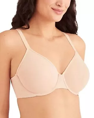 Wacoal Back Appeal Pink Pin Dot Full Coverage Underwire Minimizer Bra Size 32G • $12.99