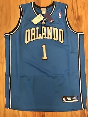 TRACY MCGRADY ORLANDO MAGIC 2003-04 Jersey Size 48 Reebok Authentic New Tags • $149.95