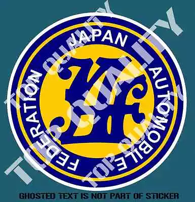 $5.50 • Buy Japan Automobile Federation Decal Sticker Jaf Jdm Rally Drift Japanese Stickers