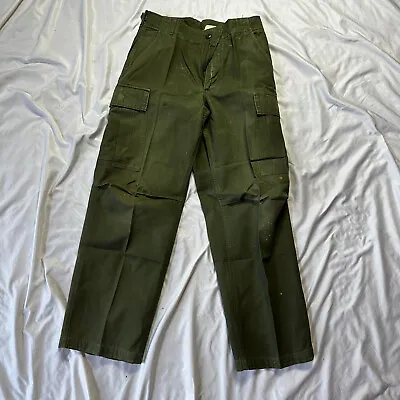 Original Vietnam War Starched Tropical Ripstop Poplin Trousers Class 1 Pants • $225