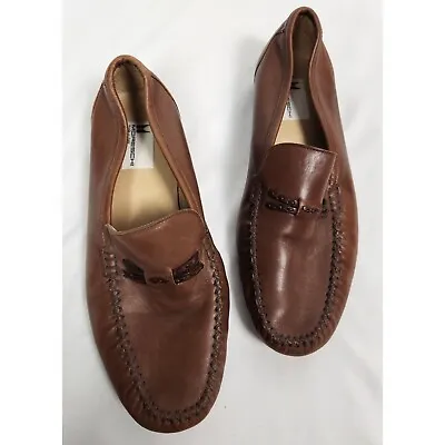 Moreschi Made In Italy Men's Sz. 8 Brown Soft Leather Loafers • $59.99