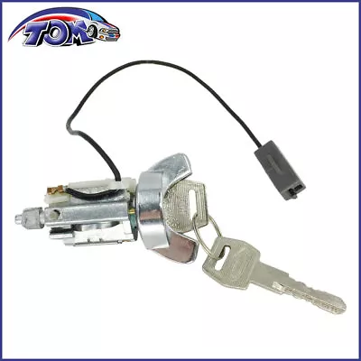 New Ignition Lock Cylinder Chrome Bezel W/ Key For Capri Lynx Bronco II Escort • $11.12