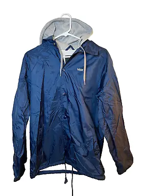 Vans Riley Hooded Jacket In Dress Blues Windbreaker Mens Size Small • $12.66