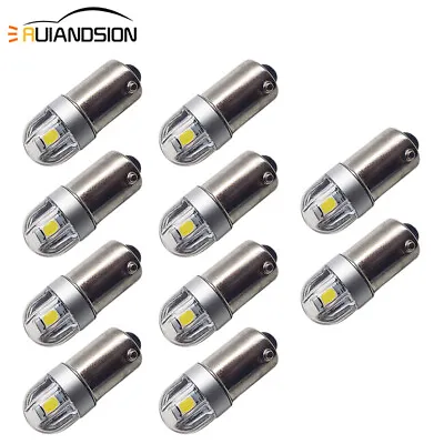 10pcs BA9S T4W 3030 LED White Side Parker Light Reverse Bulb DC 6V Non-polarity • $9.13