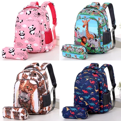 £19.95 • Buy School Backpack For Girls Boys Rucksack Bag With Matching Pencilcase Water Proof