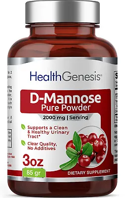 Health Genesis D-Mannose Pure Powder 2000 Mg 3 Oz 85 G • $18.89