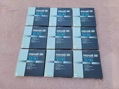 Maxell UD35-90 7 Inch - Reel To Reel Audio (LOT OF 9) Pre-Recorded Classical Mix • $50
