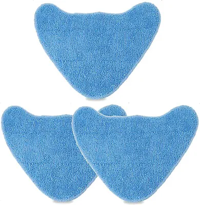 3 X Replacement Microfibre Pads For Vax Steam Mop Pads Blue • £9.95