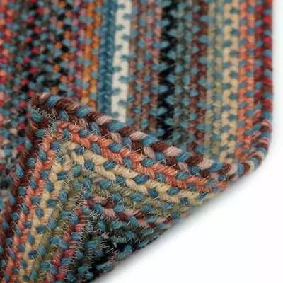 $125 • Buy Capel Rugs Portland Wool Blend Rectangle Braided Area Rug Colony Blue Multi 400