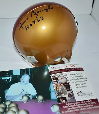 Sammy Baugh Signed Gold 1950's Style Mini Helmet Washington Redskins Hof 63 Jsa • $269.76