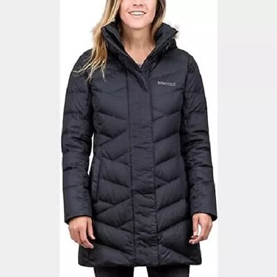 Marmot Varma Women's Down 700 Fill Puffer Coat Black/blue/plum Sizes S-xl New! • $92.18