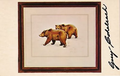Vintage Chrome Postcard - Grizzly Bear By Artist Guy Coheleach • $4.99