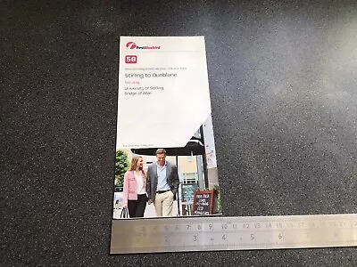 £5 • Buy First Midland Bluebird Scottish Bus Group Route 58 Timetable May 2015 Stirling