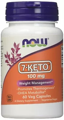 Now - 7-KETO Weight Management 100 Mg- 60 Vcaps • $32.40