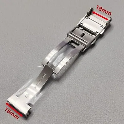 316L Stainless Steel Adjustable Watch Band Clasp Folding Buckle 18mm 20mm 22mm • $26.98
