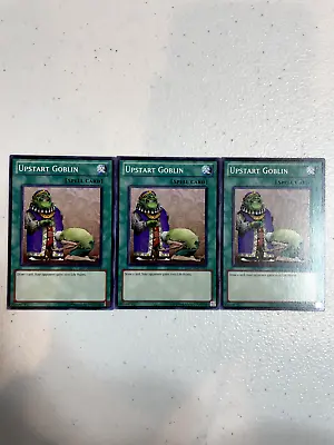 Yugioh Upstart Goblin 3x Dem1-en014 Dem1 Srl-en033 Srl Playset • $9.99