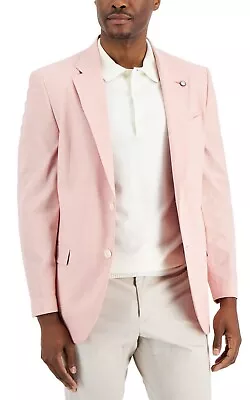 Nautica Modern Fit New Linen Blend Sport Coat Jacket Mens Blazer Pink 40R • $59
