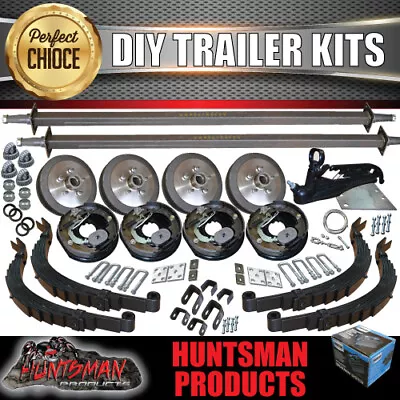 DIY 2800Kg Tandem Trailer Caravan Kit. Slippers 45mm Axles. 10  Electric Brakes • $1380