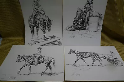 Set Of 4 Vintage Western Cowgirl Prints By Gary Ericsson  12  X 16  • $39.99